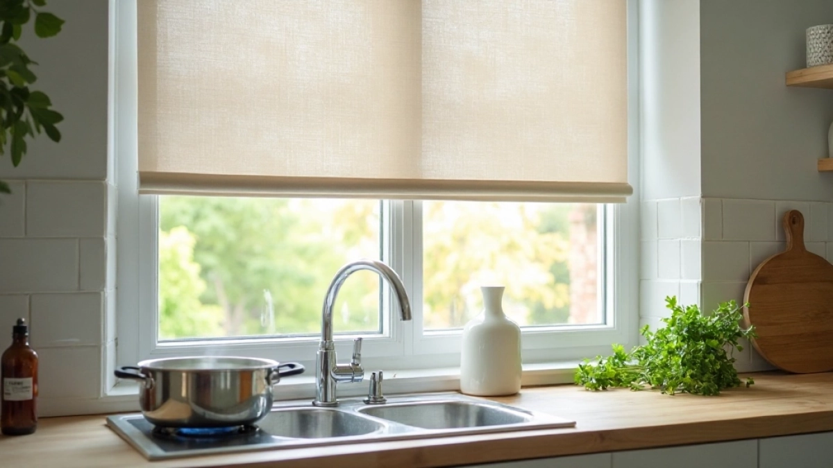 Rolety z poliestru do kuchni