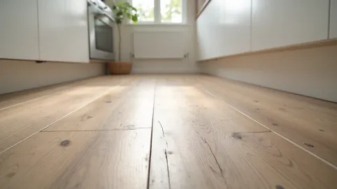 Czy układać panele pod szafkami w kuchni