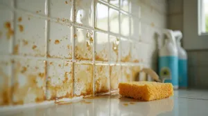 Czym umyć tłuste płytki w kuchni