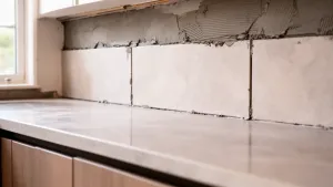 Układanie płytek 120x60 na ścianie w kuchni