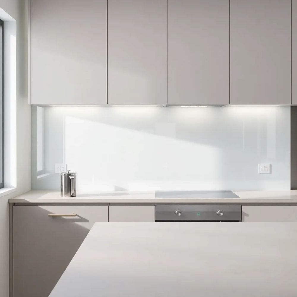 Szkło zamiast płytek w kuchni cena